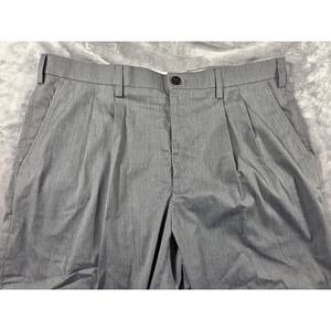 NEW Orvis Most Comfortable Chino Pleated Pants Mens 38 Gray RAW HEM